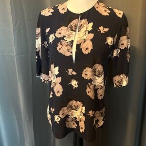 Theory Silk Floral Women's Blouse -PM